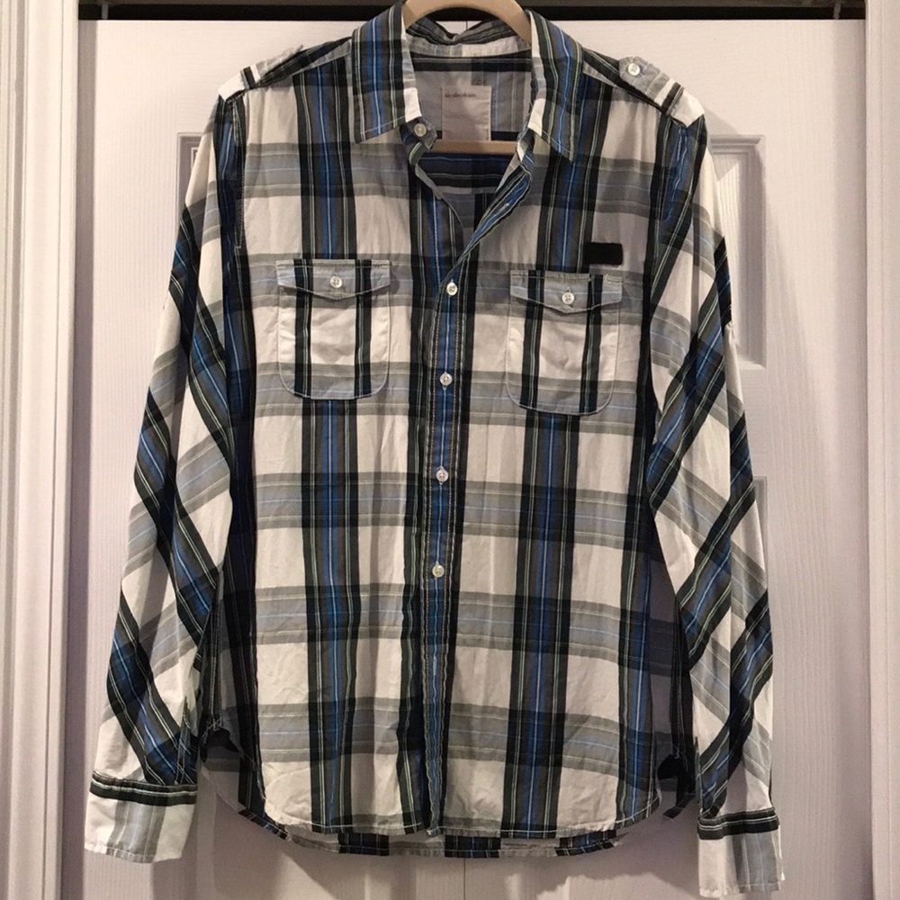 Men’s Life After Denim plaid button up shirt